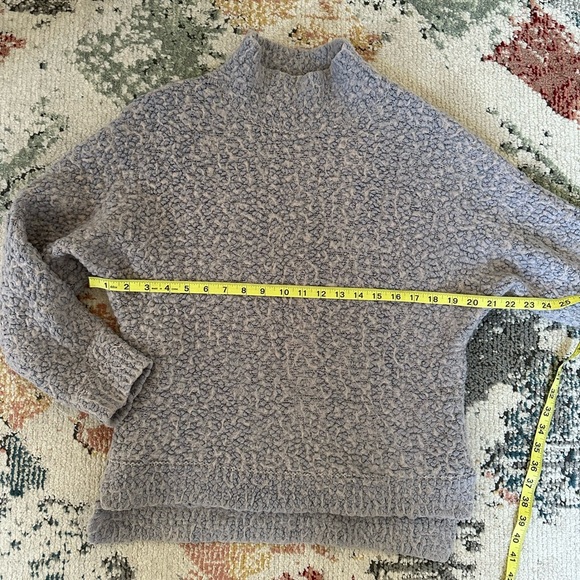 Gray Oversized Cowl Neck Sweater - Picture 6 of 15